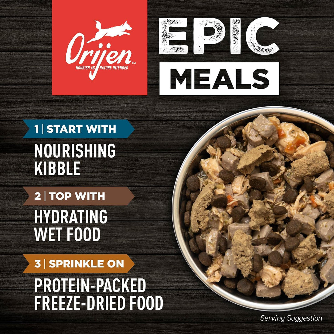 ORIJEN Grain Free WHOLEPREY Dry Dog Food Original Recipe 23.5lb Bag