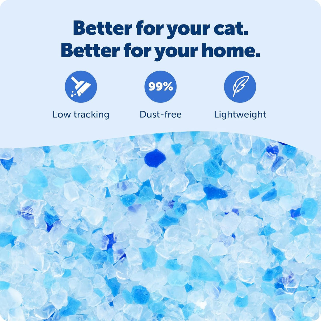 PetSafe ScoopFree Premium Crystal Cat Litter - Outperforms Clay Litter