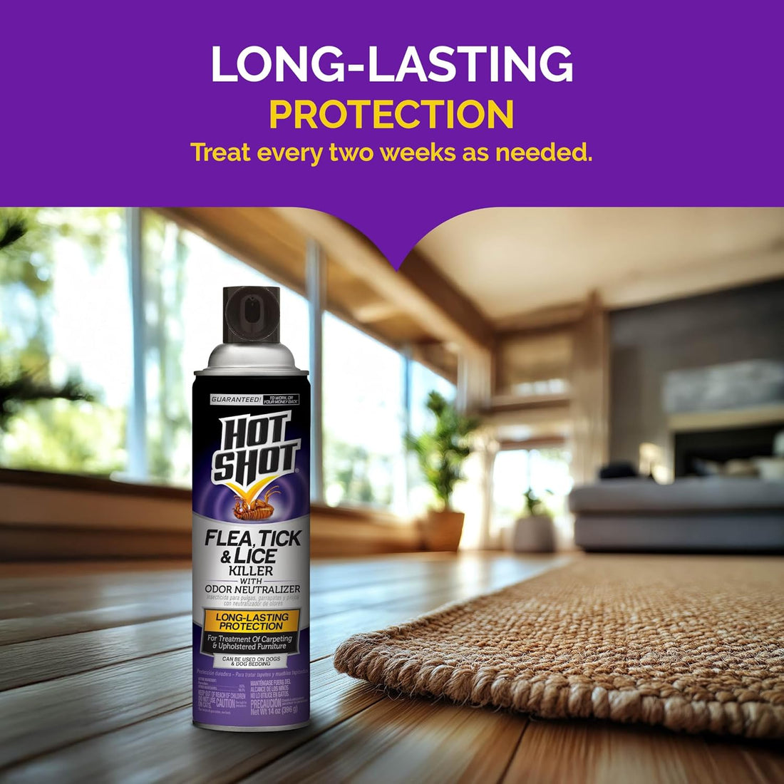 Hot Shot Flea, Tick & Lice Killer with Odor Neutralizer 14 Oz