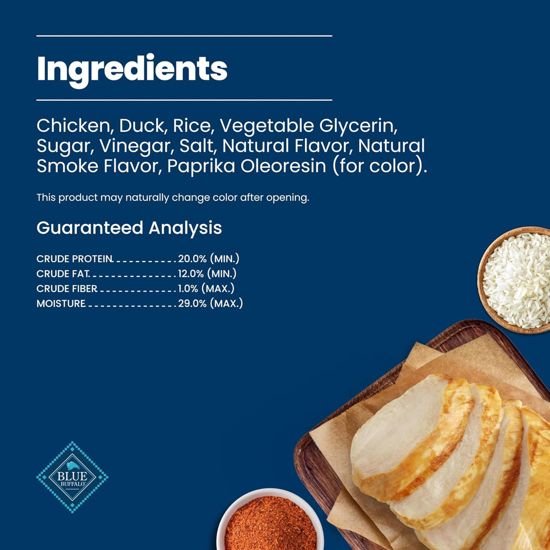 Blue Buffalo Nudges Chicken Jerky Cuts Natural Dog Treats