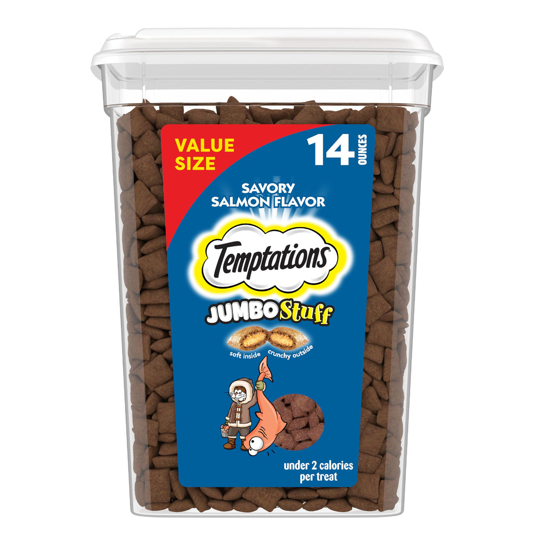 Temptations Jumbo Stuffed Cat Treats, Crunchy and Soft Cat Treats