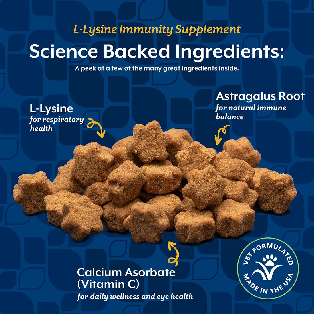 NaturVet L-Lysine Immune Support Plus Antioxidants Cat Supplement
