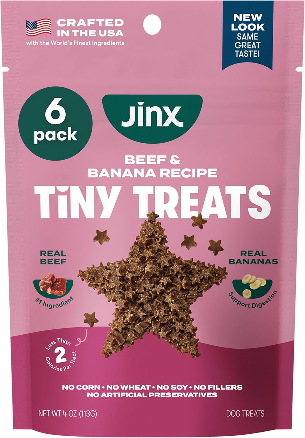 Jinx Dog Training Treats, Bite-Sized Training Treats for Dogs, Beef