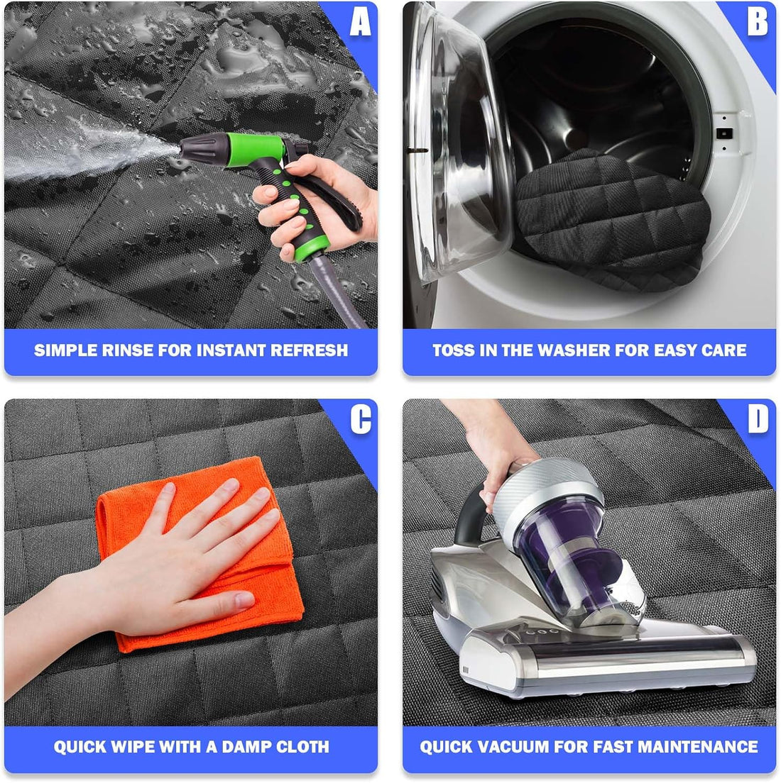 Yonktoo Dog Car Seat Cover for Back Seat