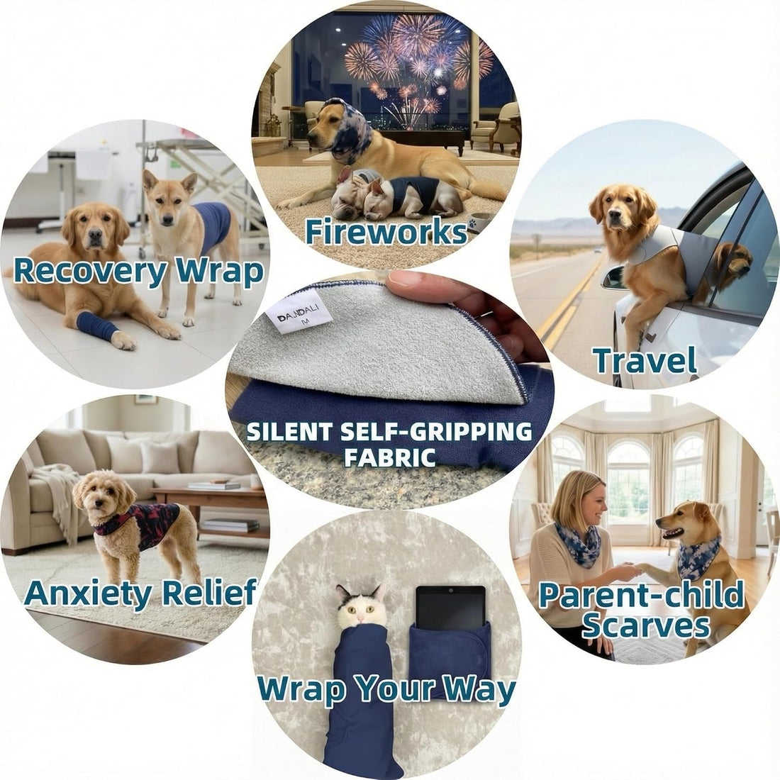 Dog & Cat Surgery Recovery Suit and Anxiety Wrap