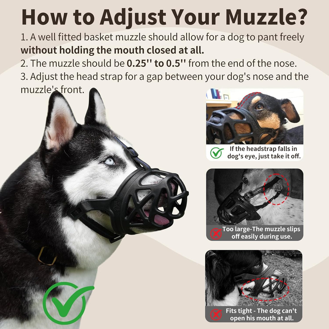 Mayerzon Basket Dog Muzzle for Large Medium Small Dogs German Shepherd