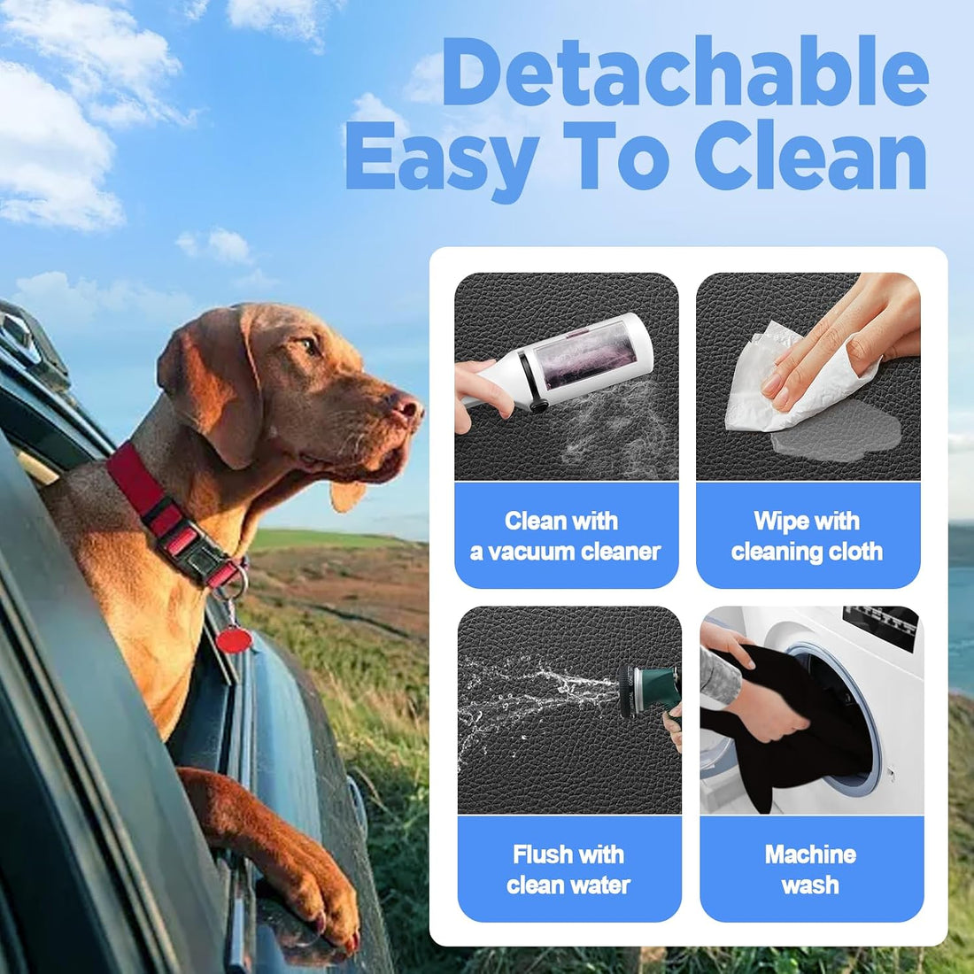 MYJAQI Back Seat Extender for Dogs