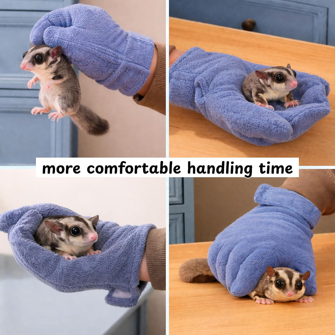 Sugar Glider Nail Trimming Kit with Handling Glove and Nail Scissors
