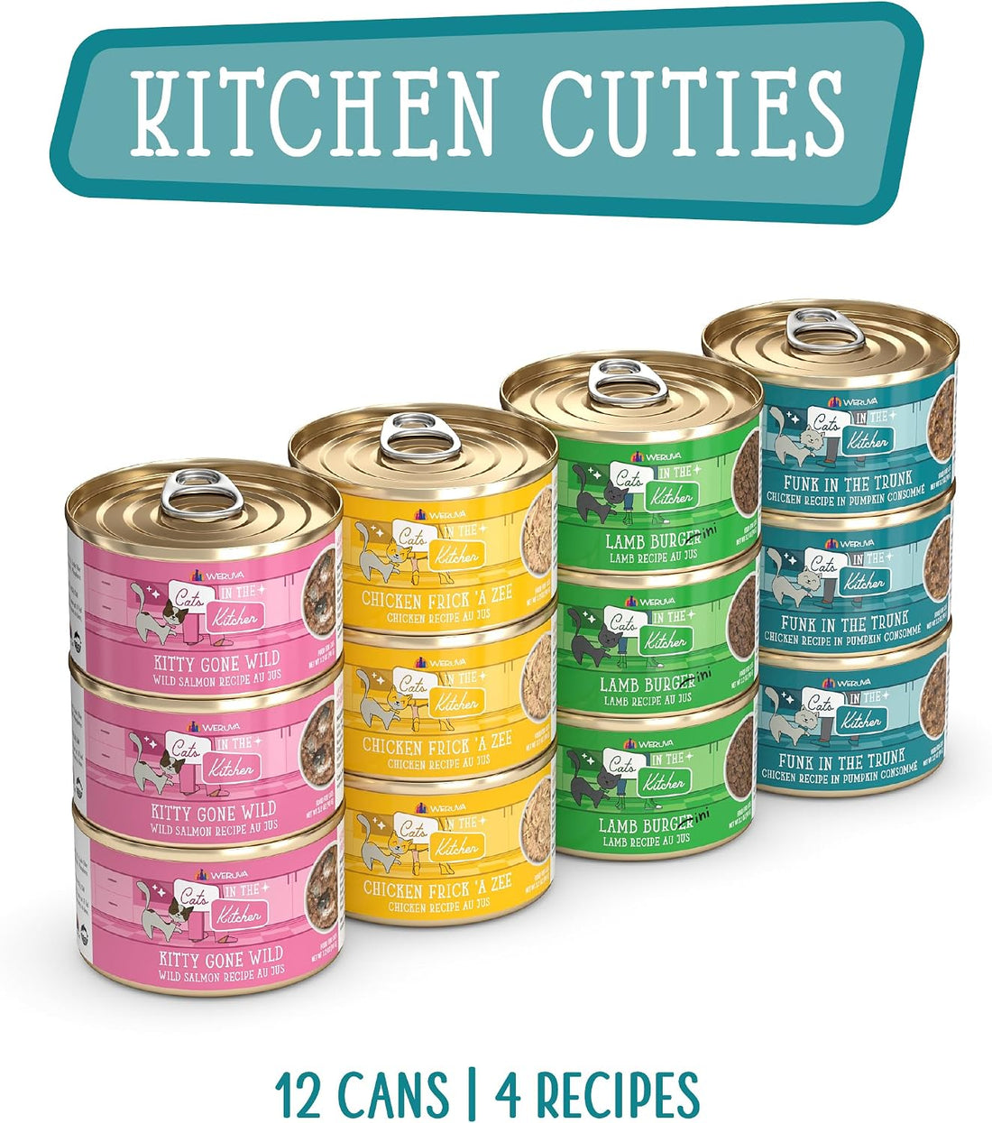 Weruva Cats in the Kitchen, Kitchen Cuties Variety Pack, Wet Cat Food