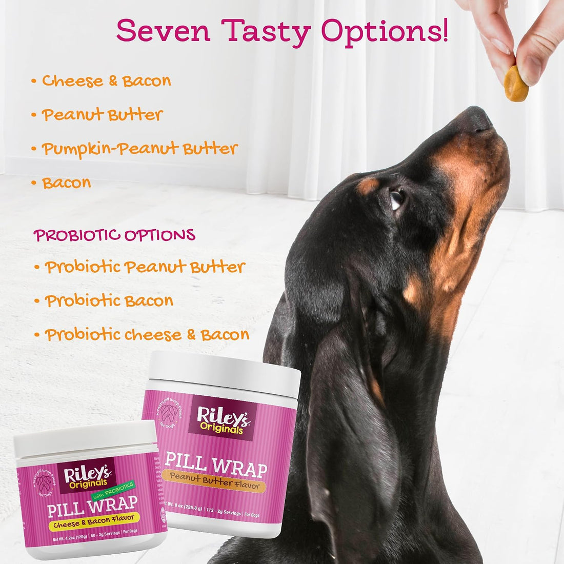 Riley's Pill Wrap for Dogs - Peanut Butter Pill Paste for Dogs - 4.2oz