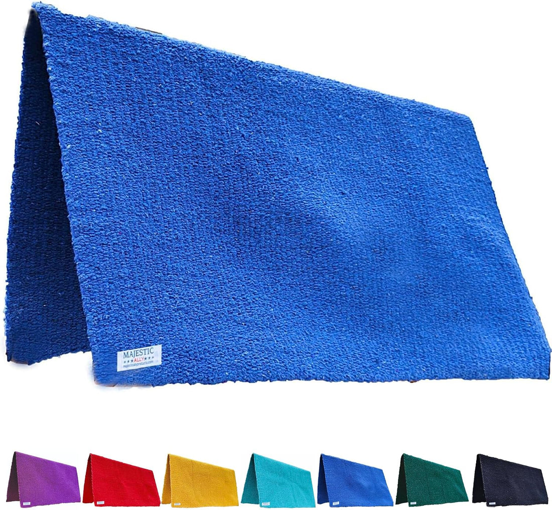 Majestic Ally Solid Color 34"x 36" Traditional Acrylic Saddle Blanket