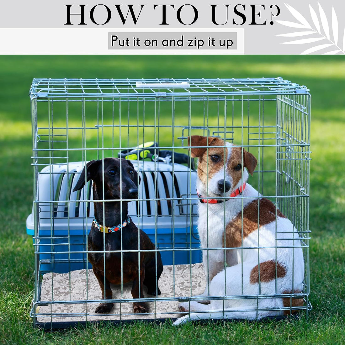 VitalCozy 30" x 19" Washable Dog Crate Pan Cover