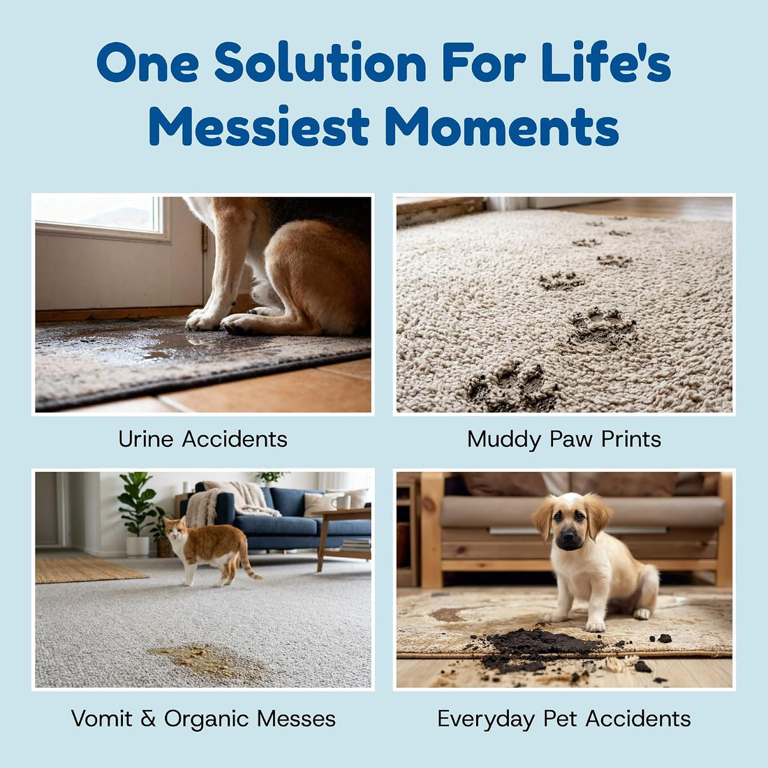Bioclean Pet Carpet Cleaner & Deodorizer – Eliminates Pet Urine Smell