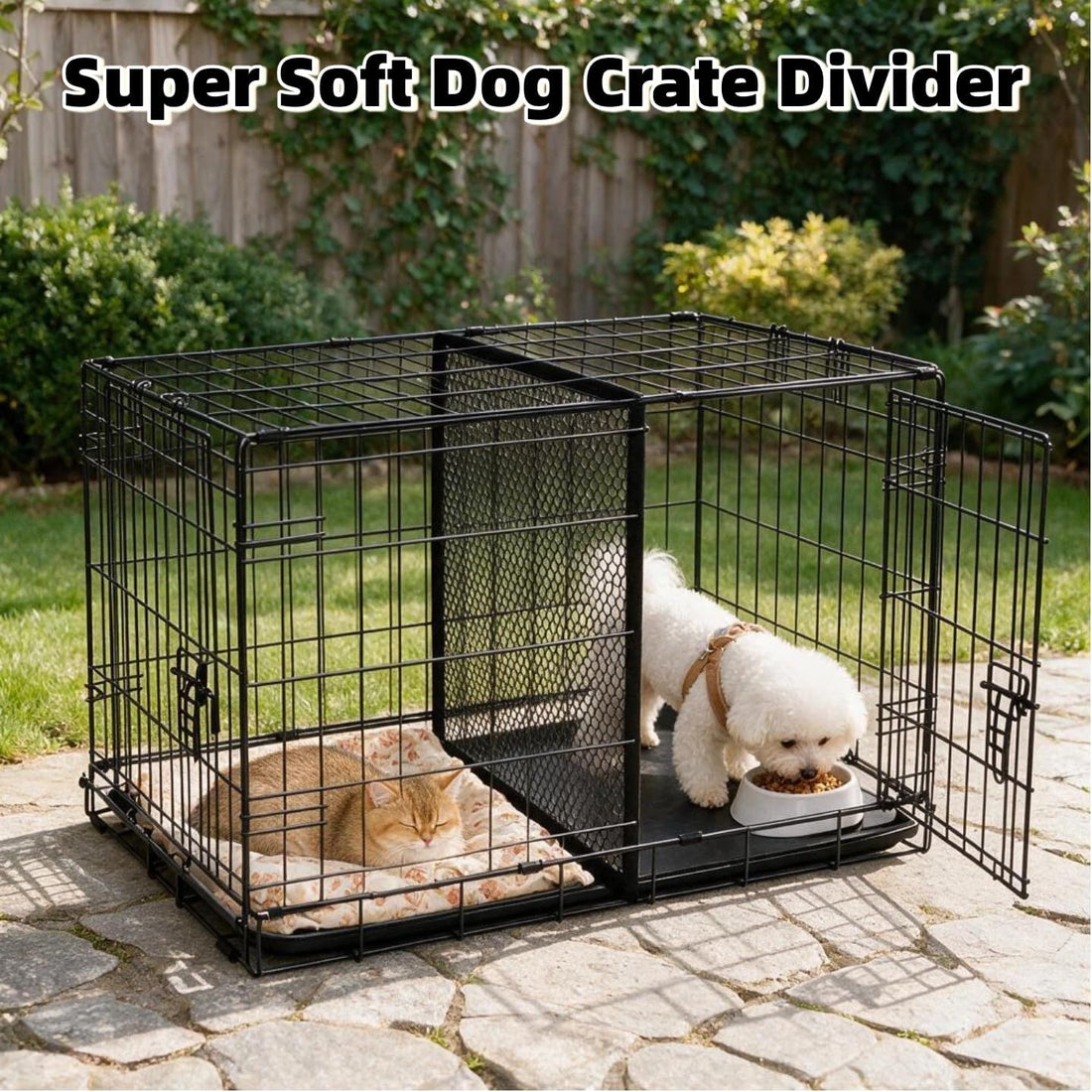 Thick Adjustable Dog Crate Divider for 36" Crate, 24"x22.5"