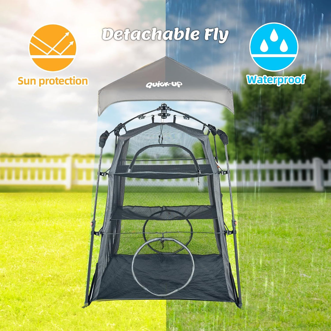 3 in 1 Portable Cat Enclosures with Tunnel & Cat House