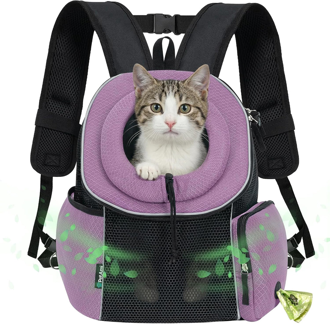 PetAmi Dog Carrier Backpack, Hands Free Front Pet Carrier, 10 lbs