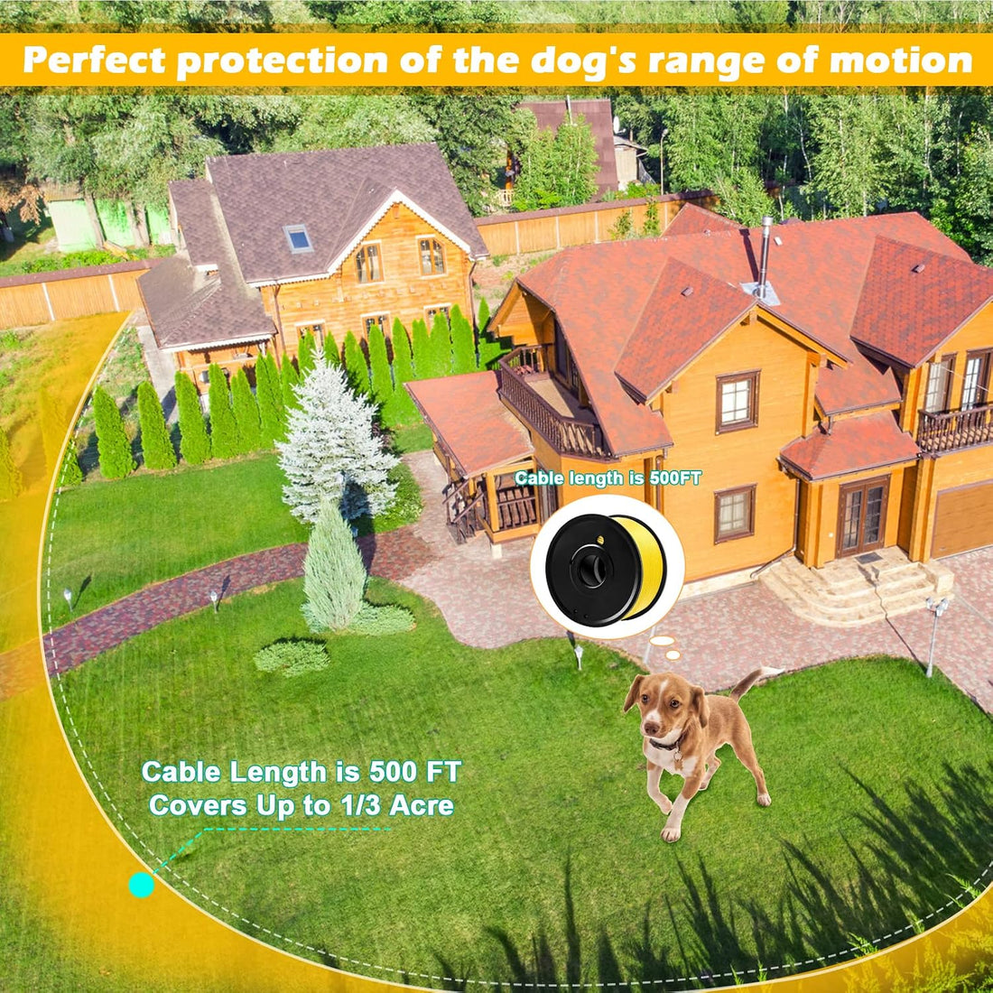 TRESSON Underground Dog Fence Wire,Boundary 500 Feet Compatible