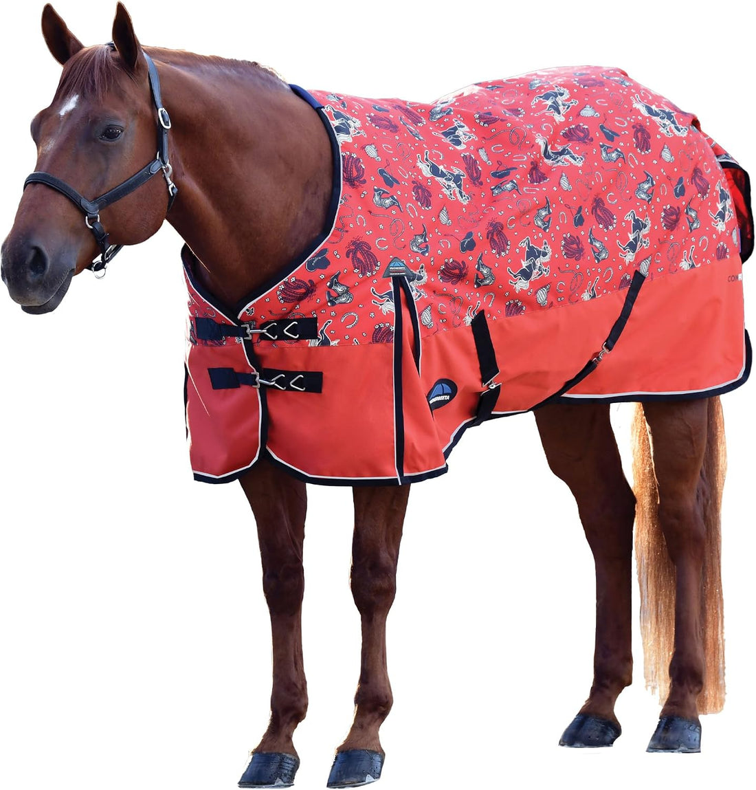 WeatherBeeta ComFiTec Essential Turnout 220g, Rodeo Print, 78"