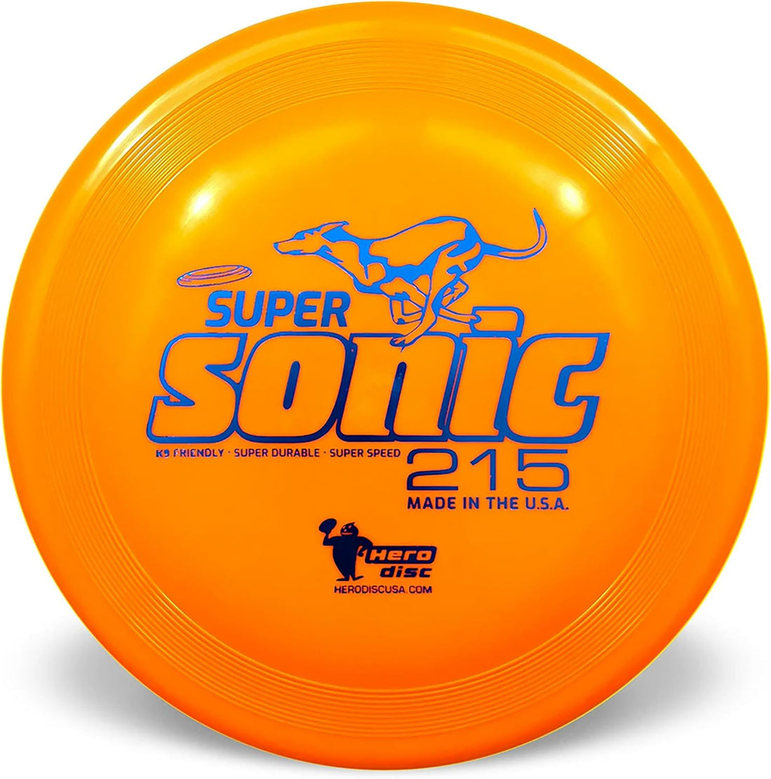Hero Disc Super Sonic (Taffy) 215mm Dog Disc Orange