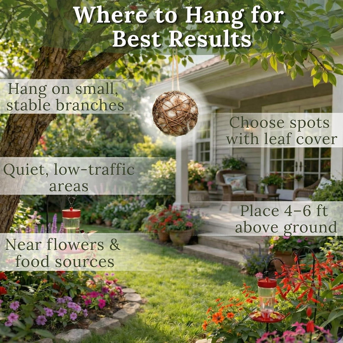 Hummingbird Nesters Bird Nesting Material Holder for Wild Birds