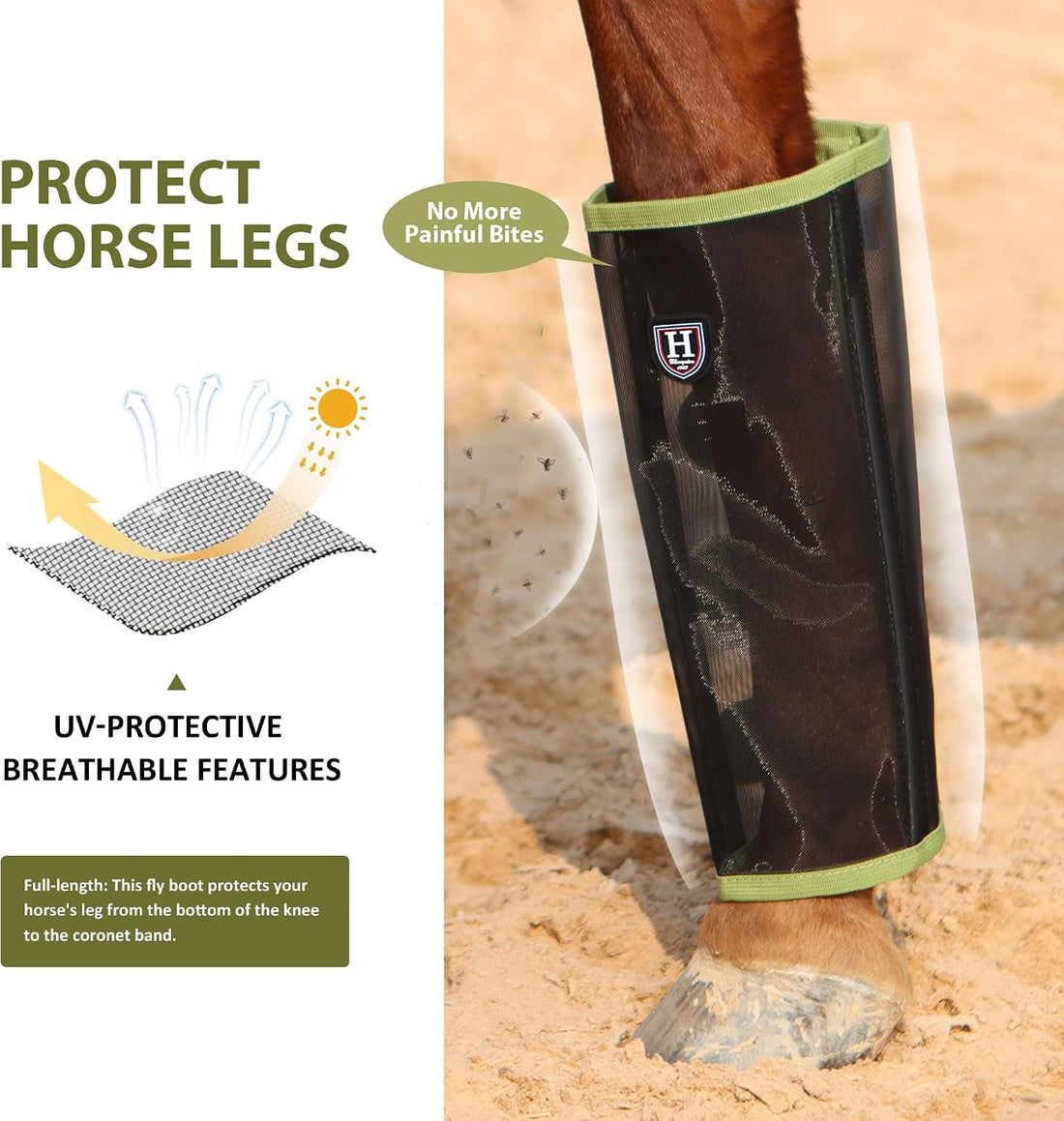 Harrison Howard Loose-Fitting Horse Fly Leggings Breathable