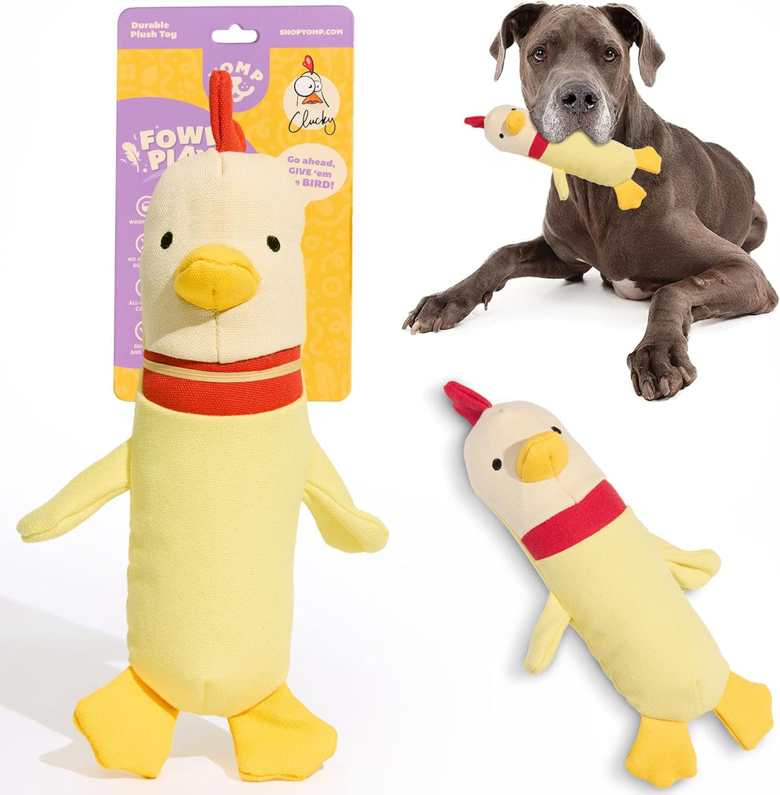 Yomp Chicken Dog Toy – Durable Stuffed