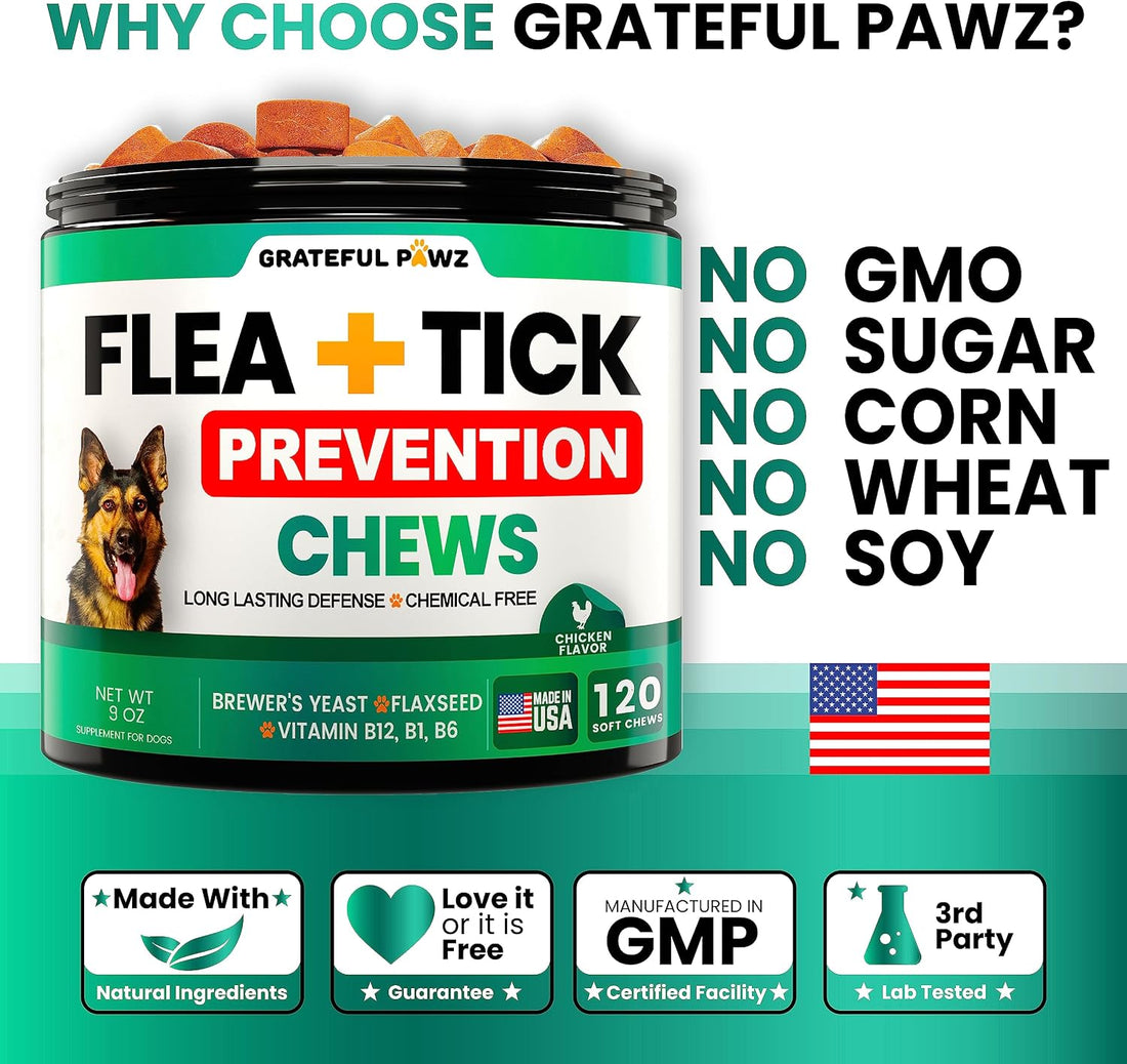 Flea and Tick Prevention for Dogs Chewables