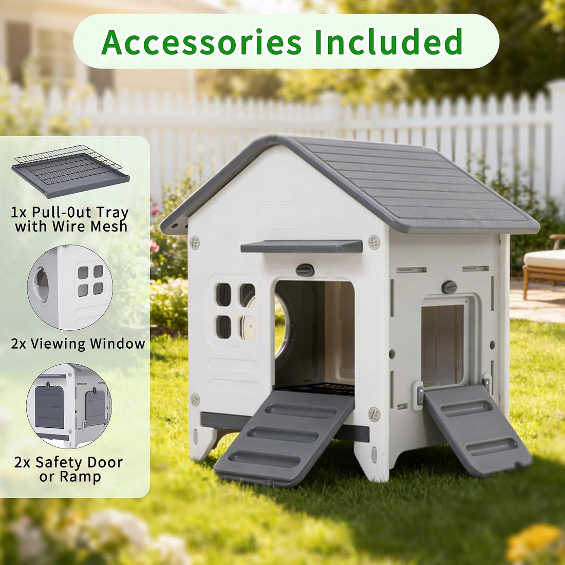 Plastic Rabbit Cage Outdoor Indoor