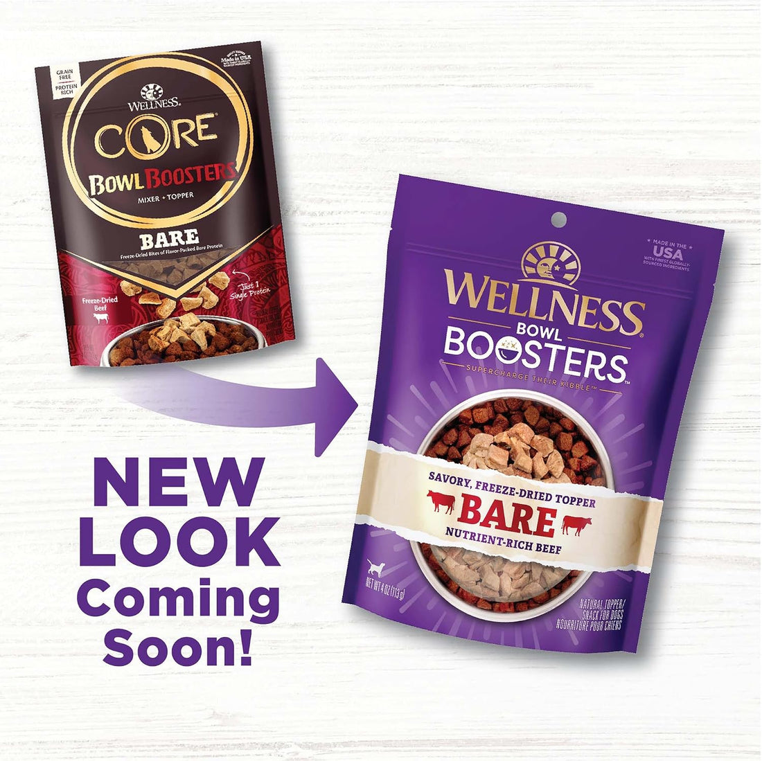 Wellness Bowl Boosters Bare Freeze Dried Dog Beef Food Topper