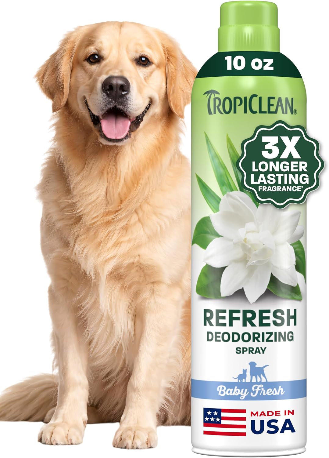 TropiClean Dog Perfume, Watermelon Cologne Deodorizing Spray, 8oz