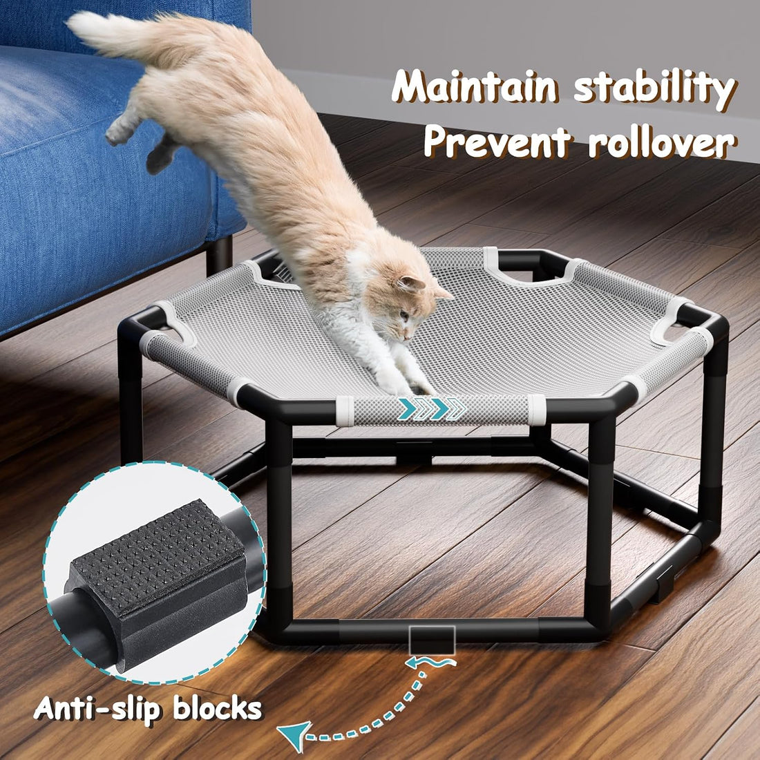 Tresbro Elevated Cat Hammock Bed