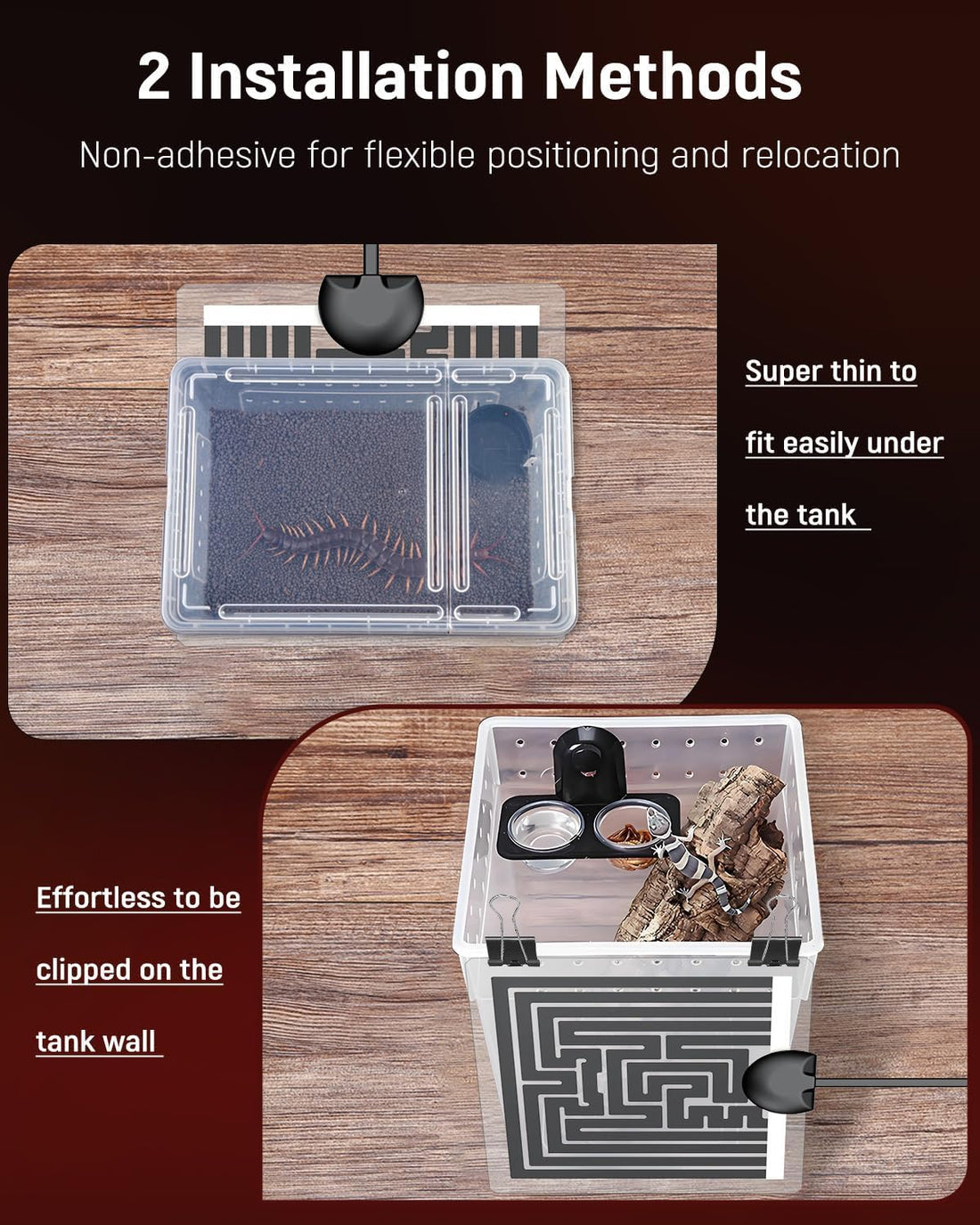 Pawfly 5 W Reptile Heat Pad with Thermostat 5.9 x 5.5 Inch Reptile
