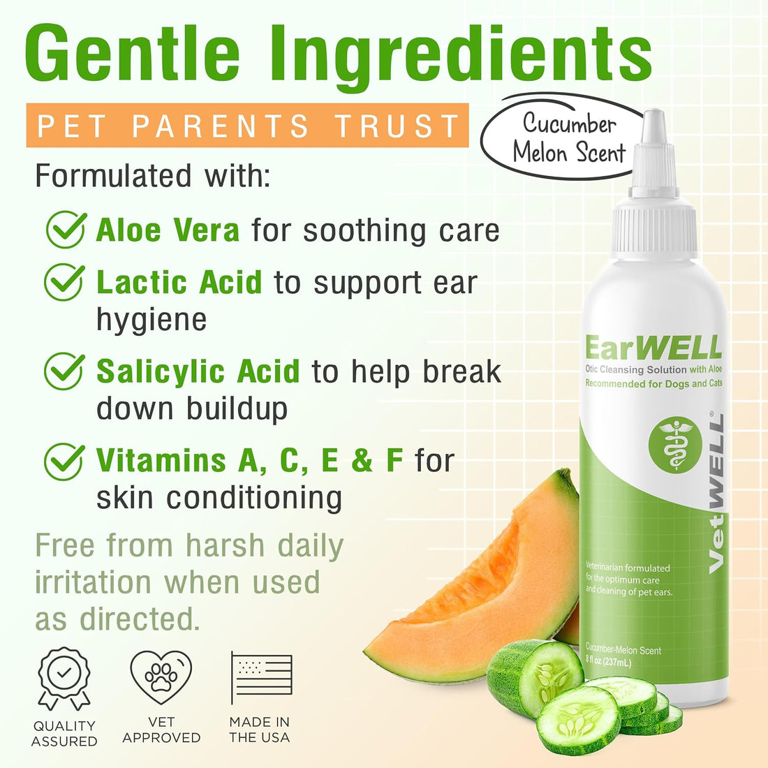 VetWELL Ear Cleaner for Dogs and Cats