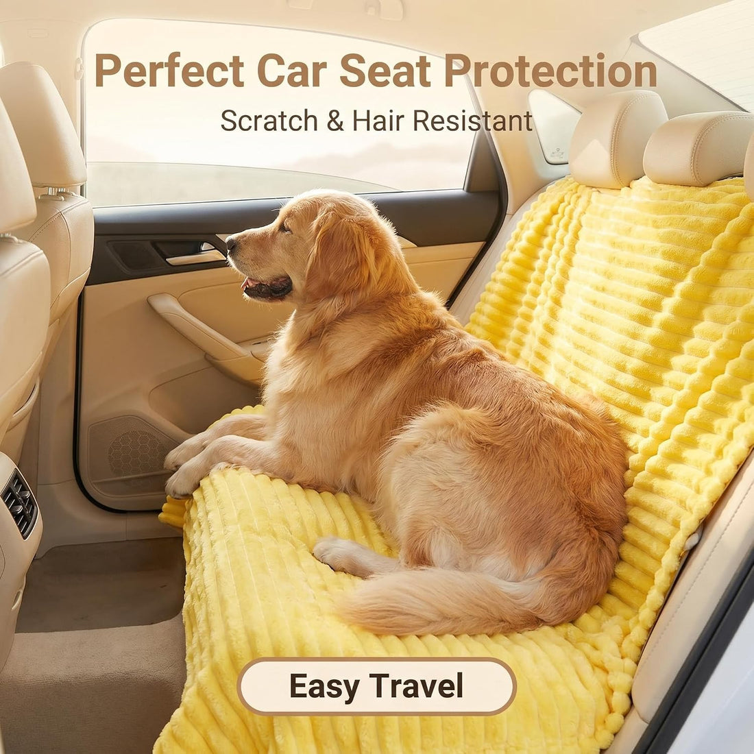 Emotional Support Blanket Yellow Dog Blanket for Dogs