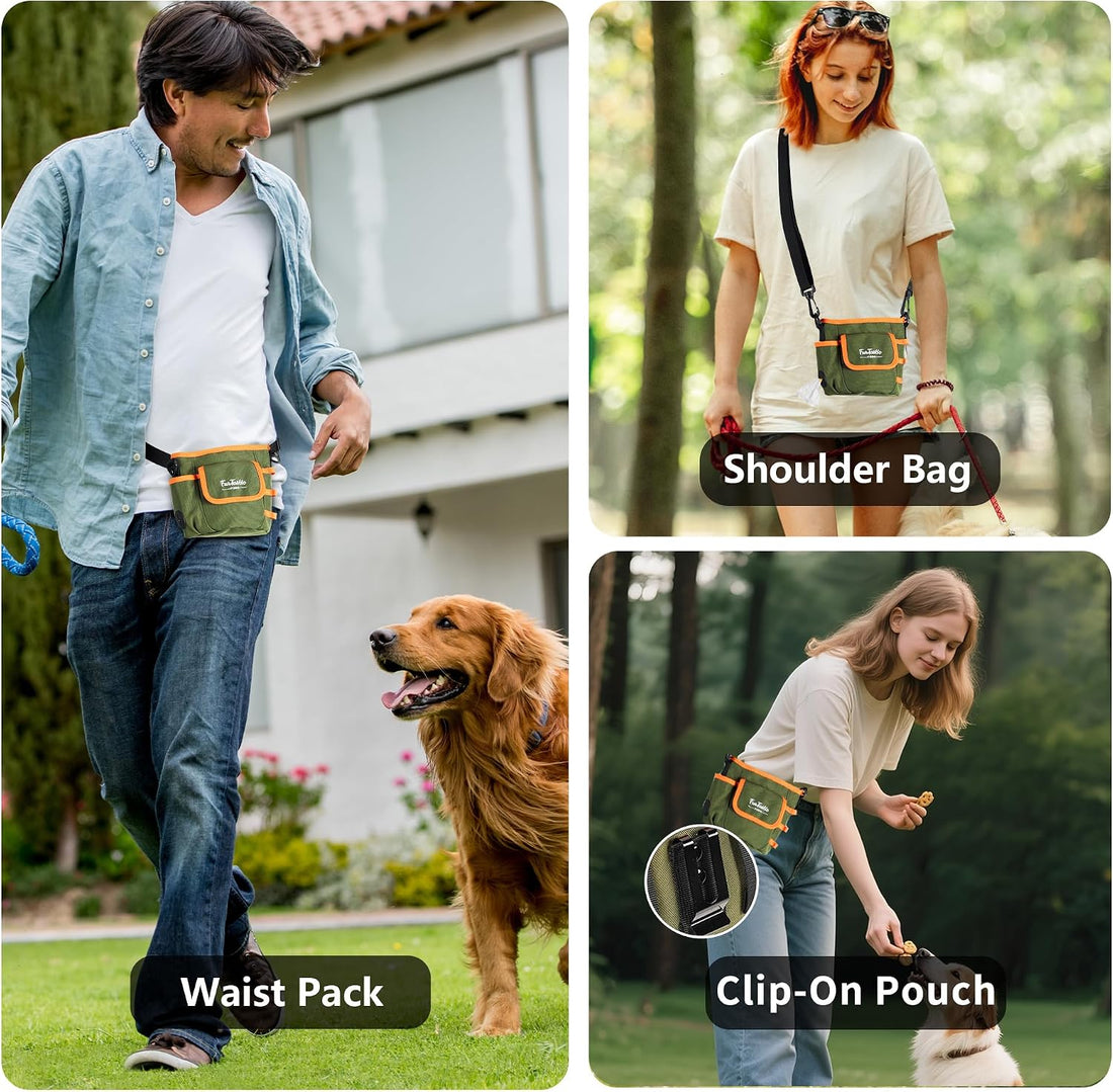 FurtasticFinds Dog Treat Pouch with Quick-Release Magnetic Closure