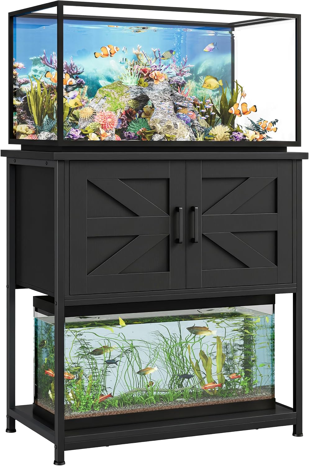 20/29/30 Gallon Fish Tank Stand with Cabinet 800LBS Capacity