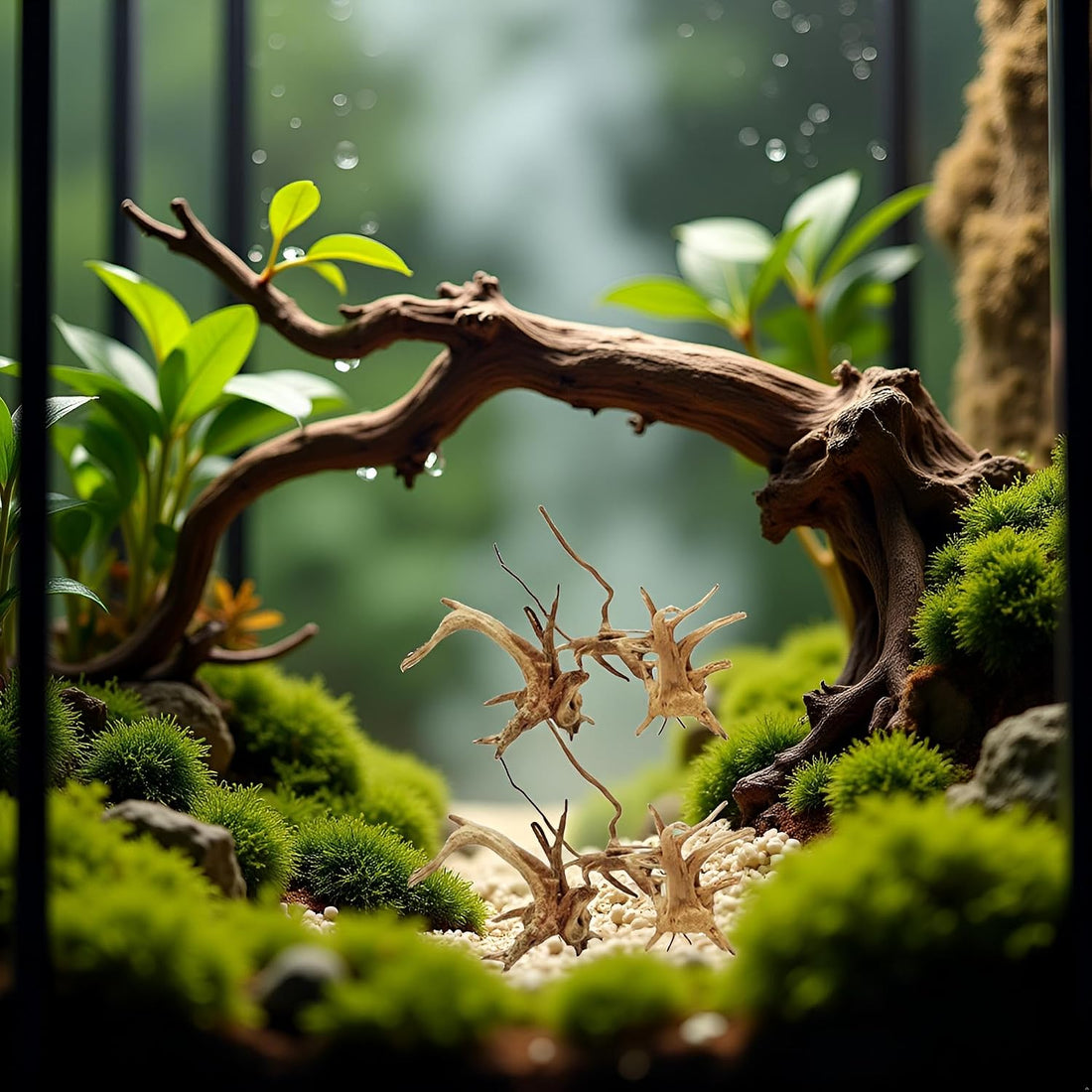 2Pcs Aquarium Driftwood Branches Natural Wood Reptiles Trunk Wood