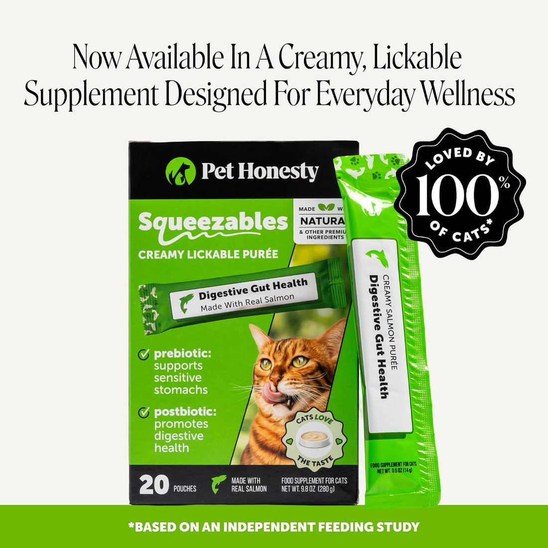 Pet Honesty Vet Backed Cat Probiotic Chews, Chicken, 30-Day Supply
