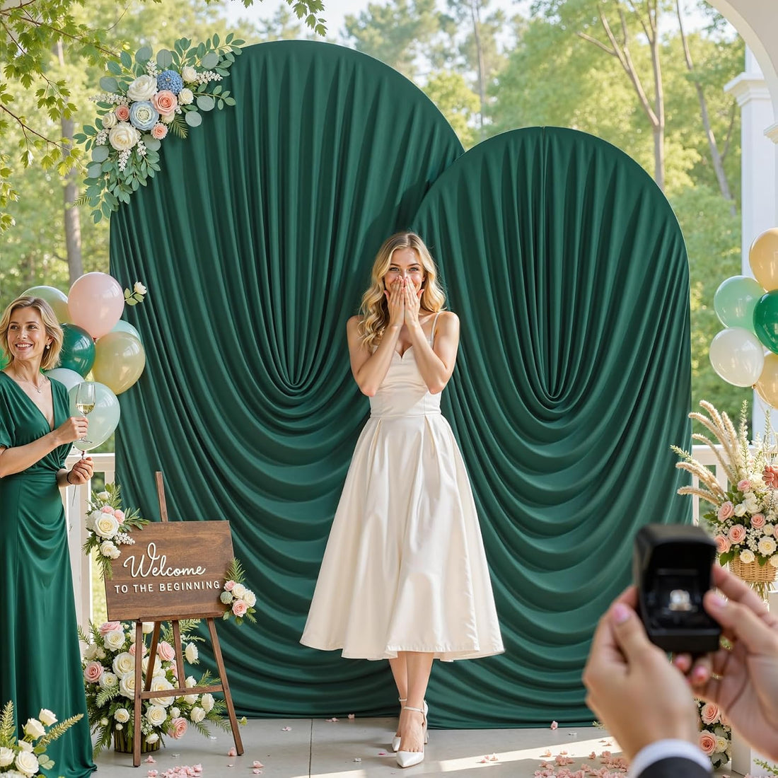 7.2FT & 6FT Elegant Arch Backdrop Cover