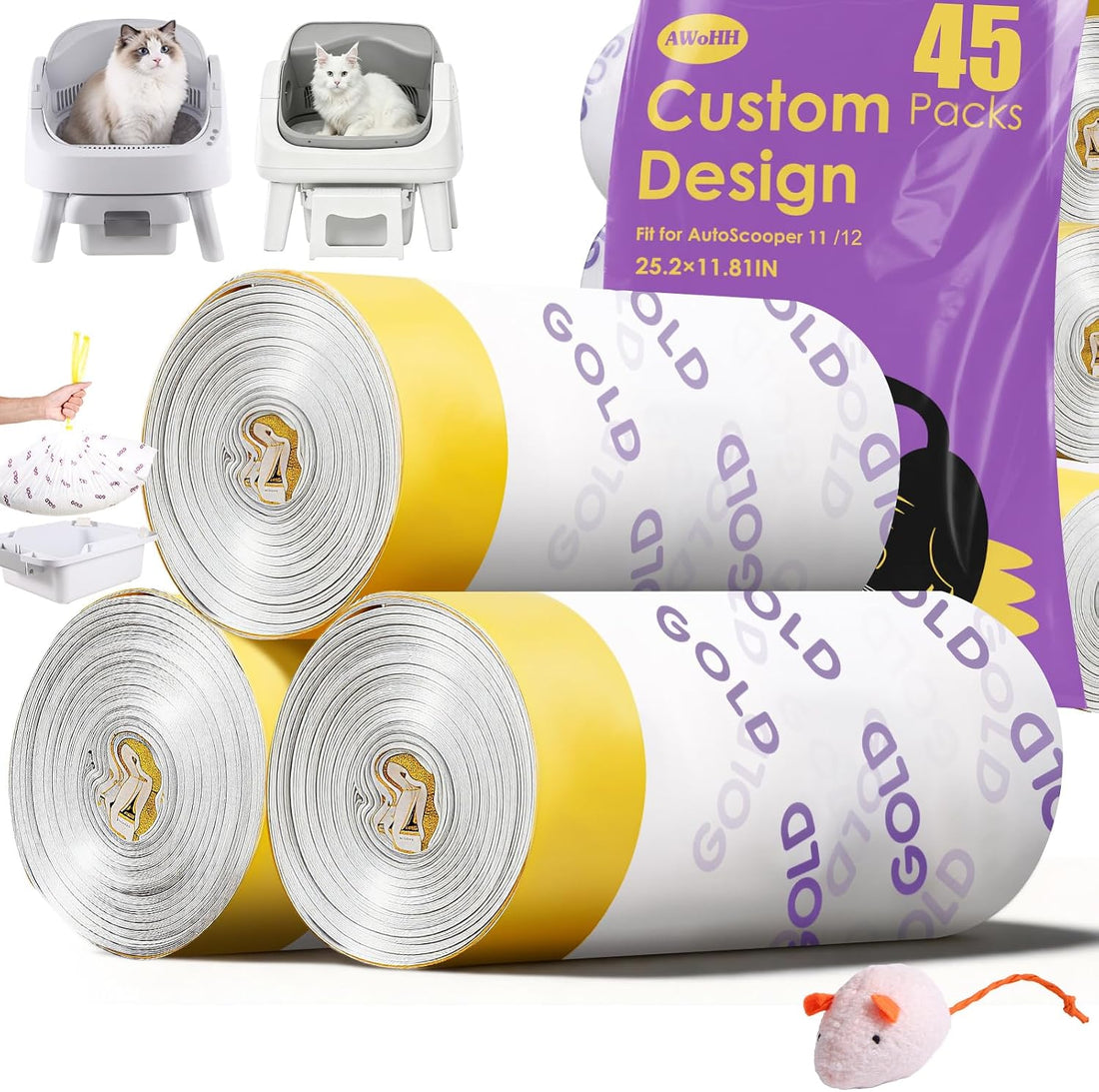 180 Count Automatic Cat Litter Bags for Pet Pivot 11/12