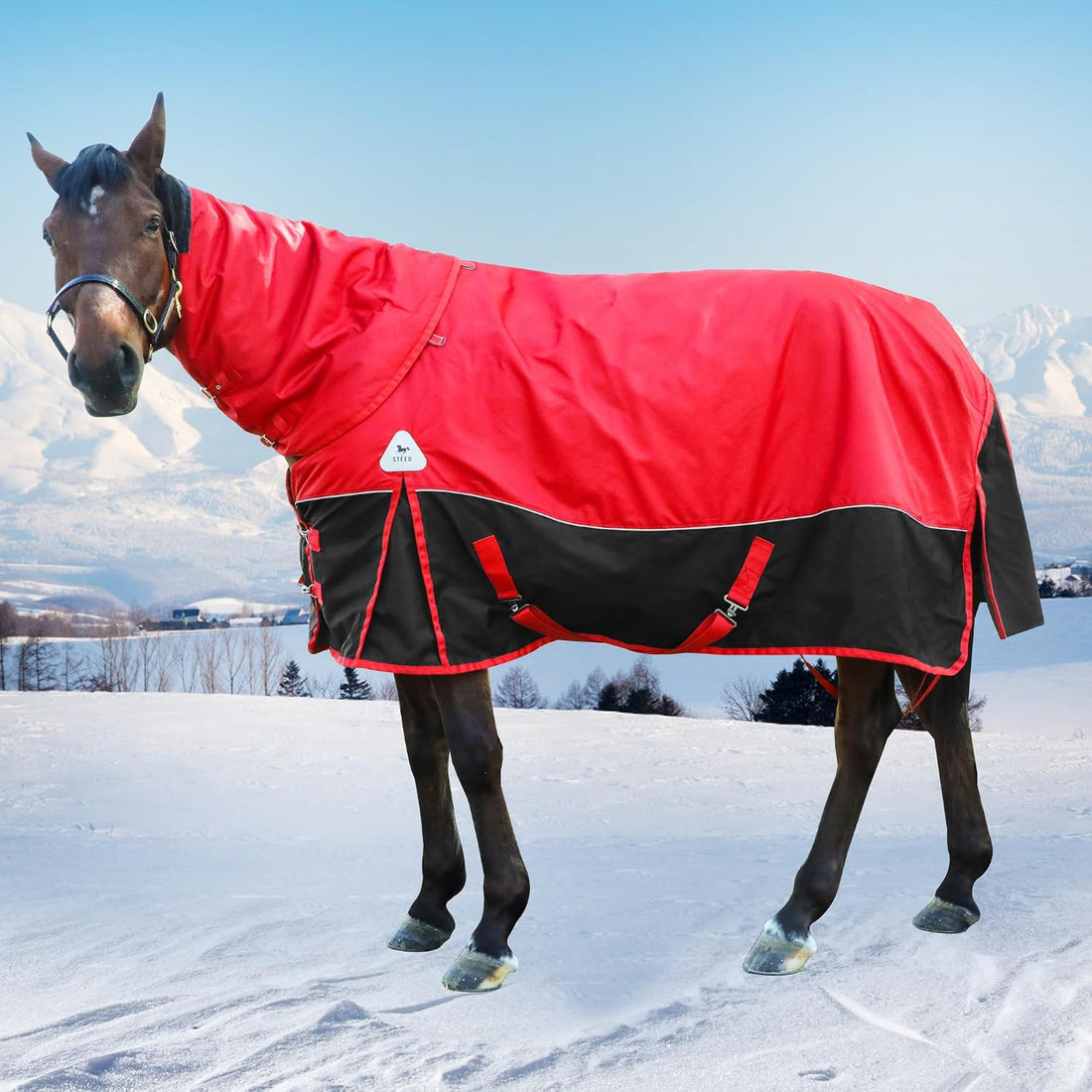 Surcingle Turnout Blankets for Horse,1680D Winter Water-Resistant