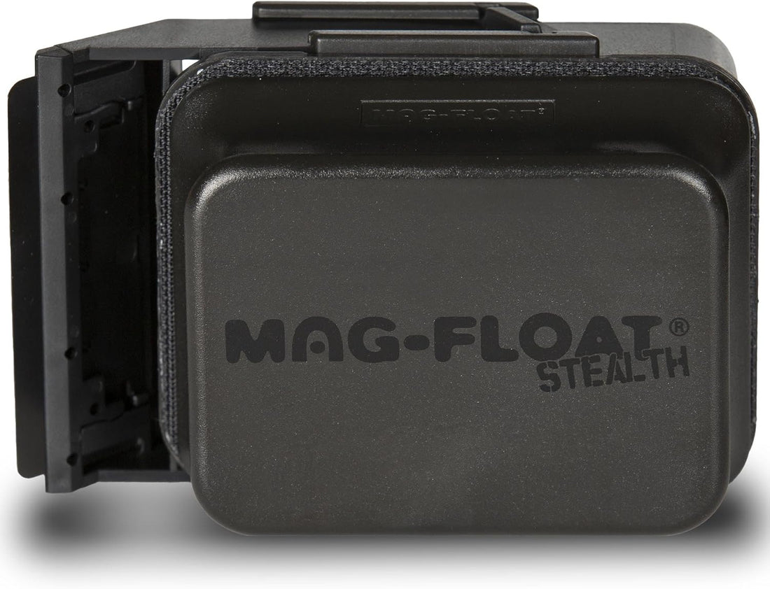 Mag-Float Medium Black Stealth Glass Magnet Aquarium Scraper Cleaner