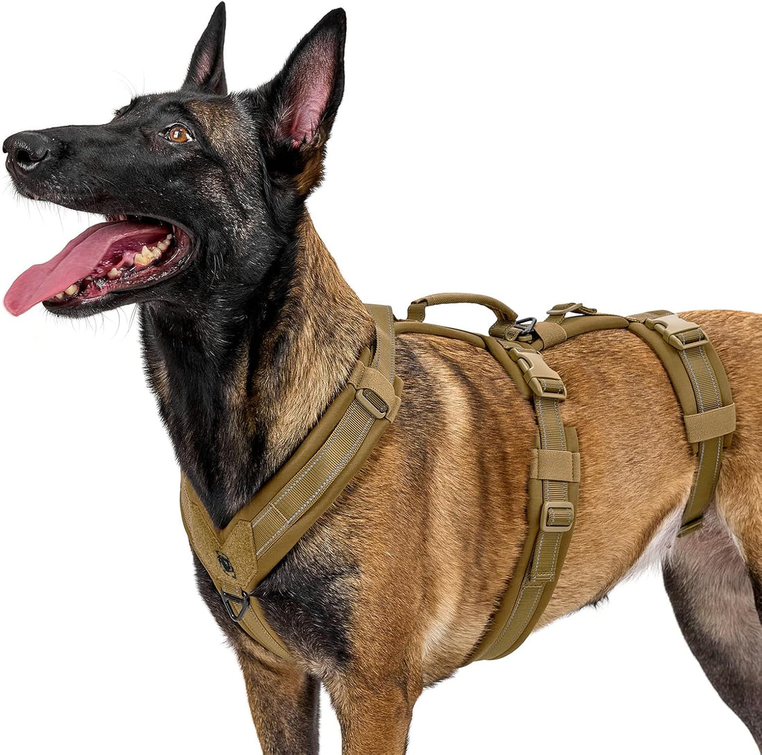 OneTigris Dog Harness No Pull Adjustable Tactical Harness with Soft