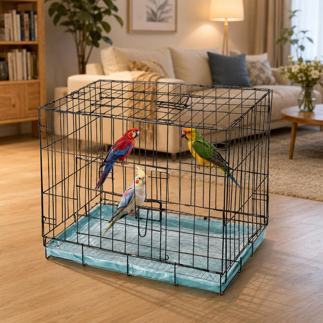 100 Pcs Large Disposable Bird Cage Liners Bulk 34'' x 22''