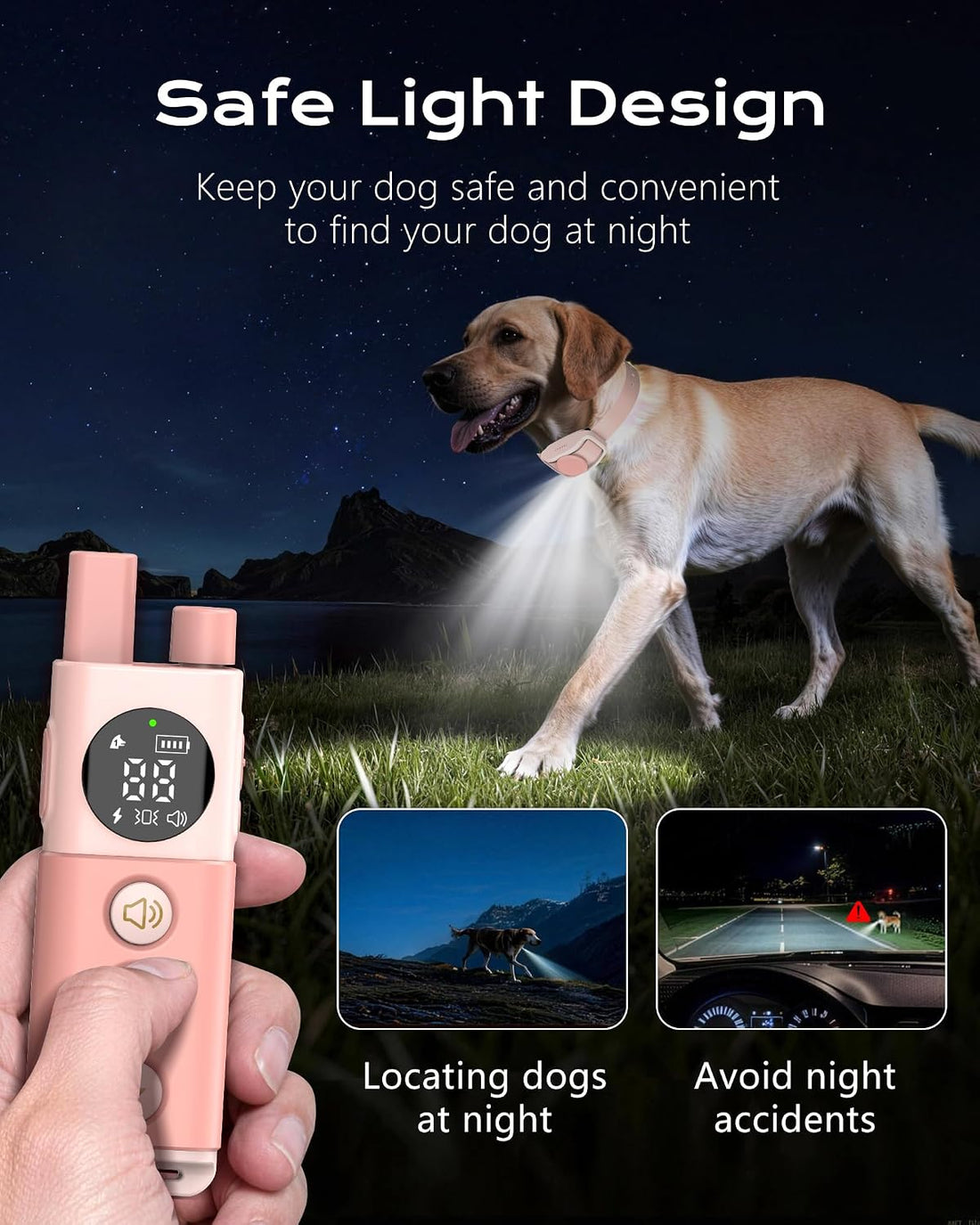 Shock Collar for Dogs, 4200FT Training Collar for 15-120lbs Dog