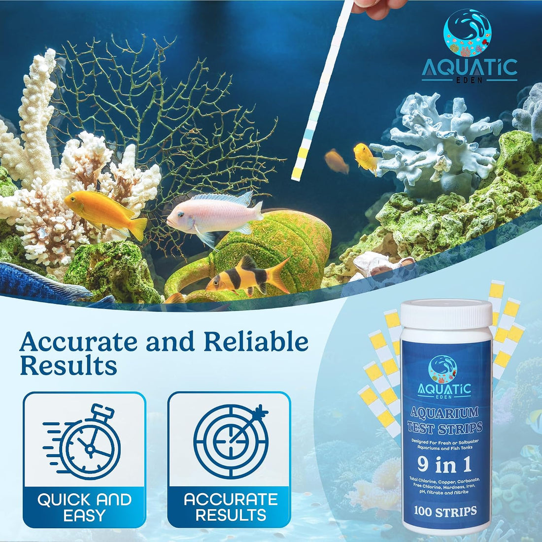 9-in-1 Aquarium Water Test Kit