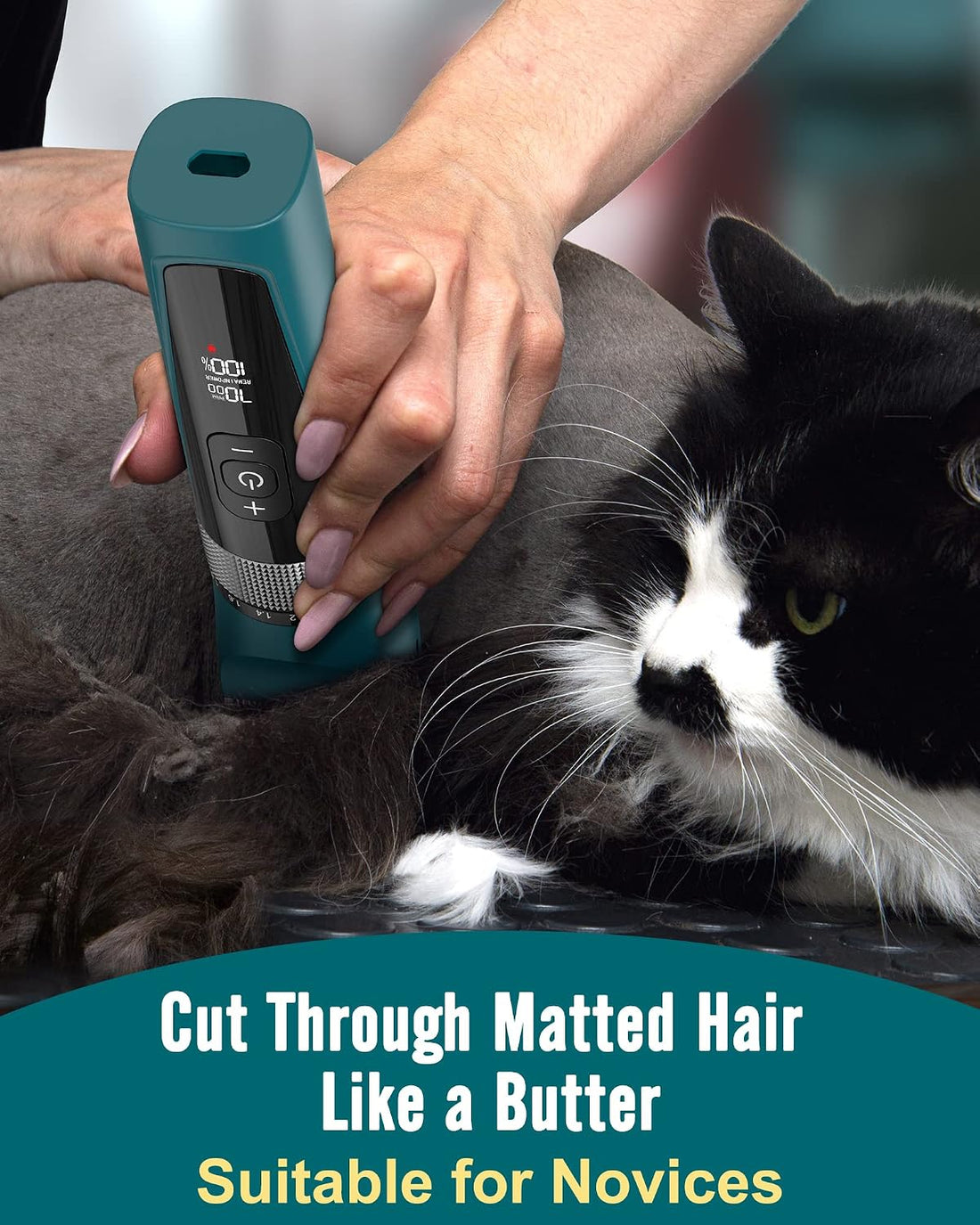 oneisall Cat Clippers with Charging Cable