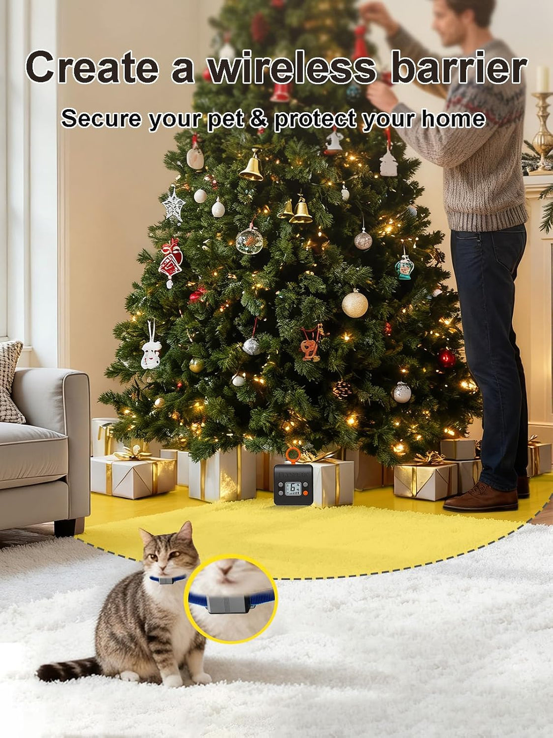FLYSPEAR Wireless Cat Barrier