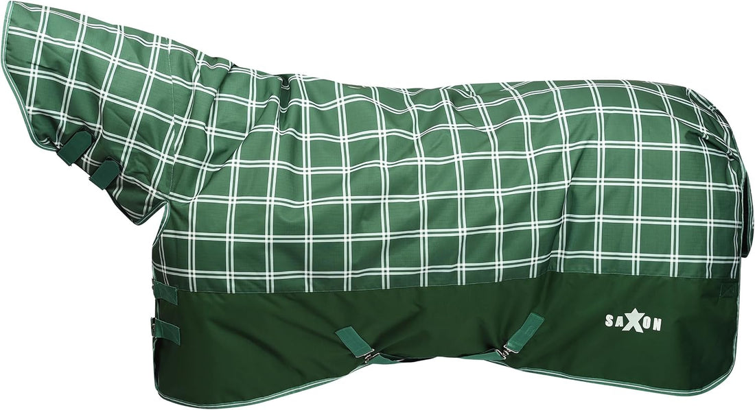 Saxon Defiant 1200D Combo Neck 300g, Hunter Green/Plaid, 72"