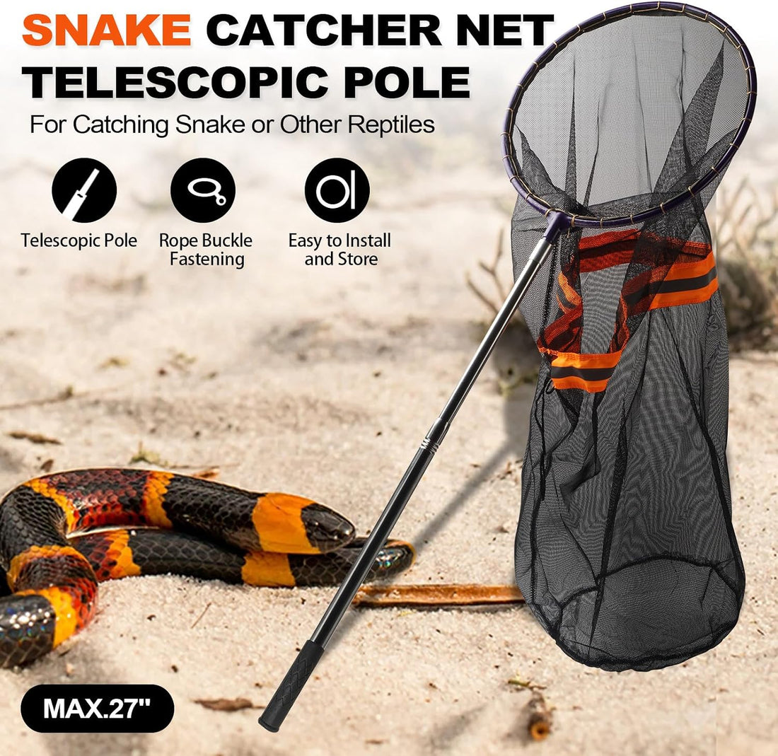 Snake Catcher Hook Stick Tongs Grabber Catching Tool Picker Kit